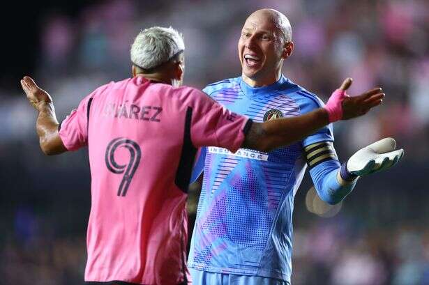 Former Aston Villa star laughs in Luis Suarez's face as Lionel Messi denied in shock defeat