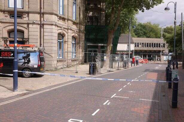 Bilston Town Hall cordoned off with police tape amid 'unsafe' warning