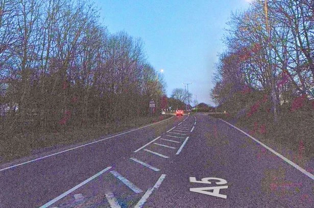 Young driver in serious condition after Toyota hits tree on A5