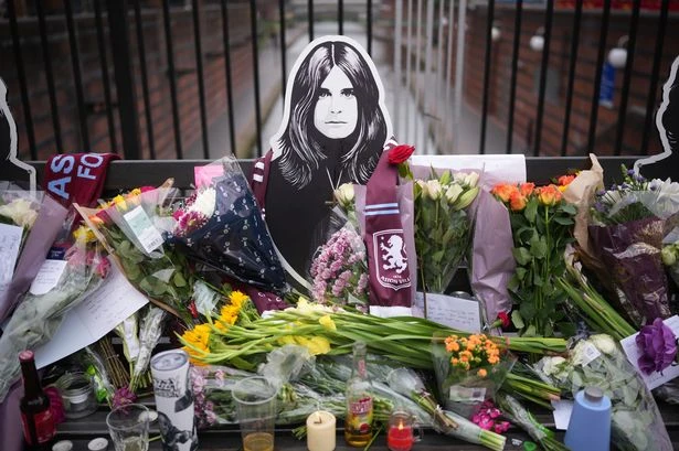 'Ozzy forever' - flowers and cards from fans create shrine in Birmingham city centre