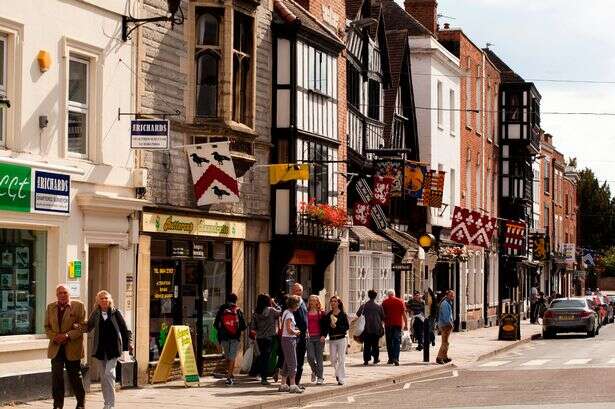 The medieval shopping town with '30 alleyways' just an hour from Birmingham