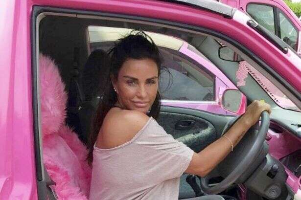 Katie Price wants racy phrase on restored £140k Range Rover after acid was thrown over it