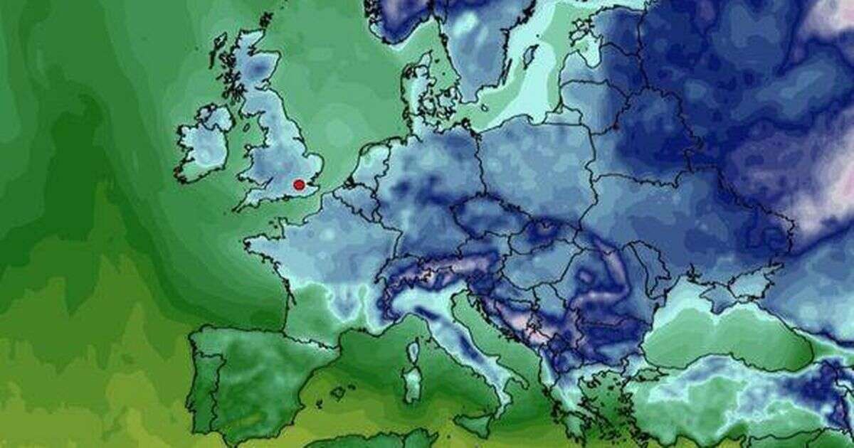 Weather map shows exact date 639-mile rain bomb to cover the country