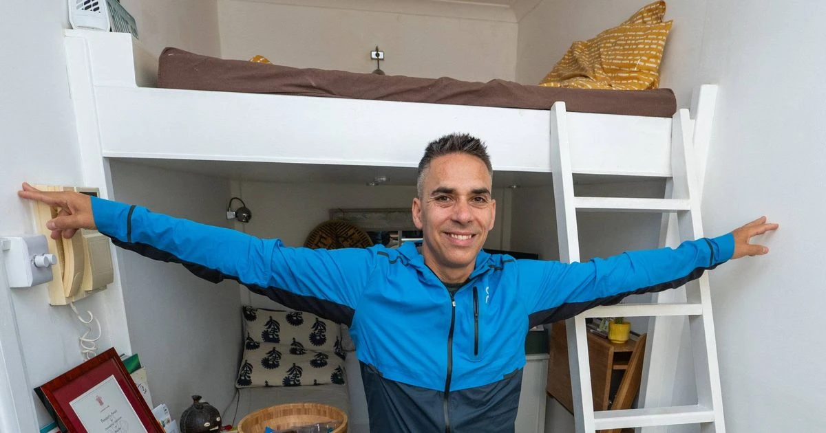 'I live in £250k former caretaker cupboard in London - daily task stops me going crazy'