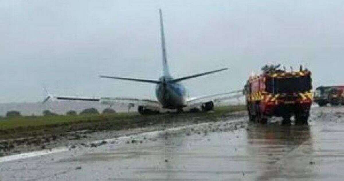 TUI flight with 200 passengers suffered 'catastrophic failure' as it landed and skidded off runway