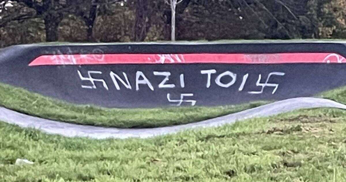 Horrific Nazi graffiti vandalism covers Glasgow skatepark leaving dog walker 'disgusted'