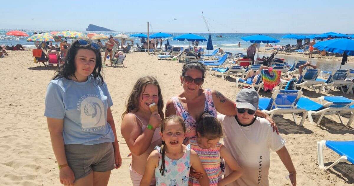 Mum-of-five takes kids to Benidorm as schools return saying 'I'll fight any fine'