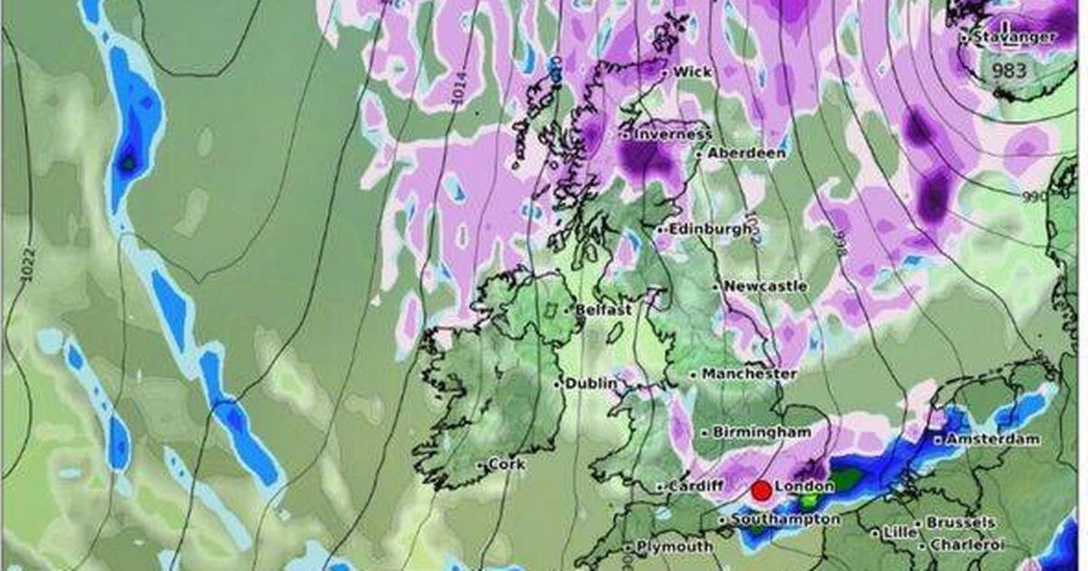 UK weather: Snow maps show 13 cities in England hit by huge barrage in March - full list
