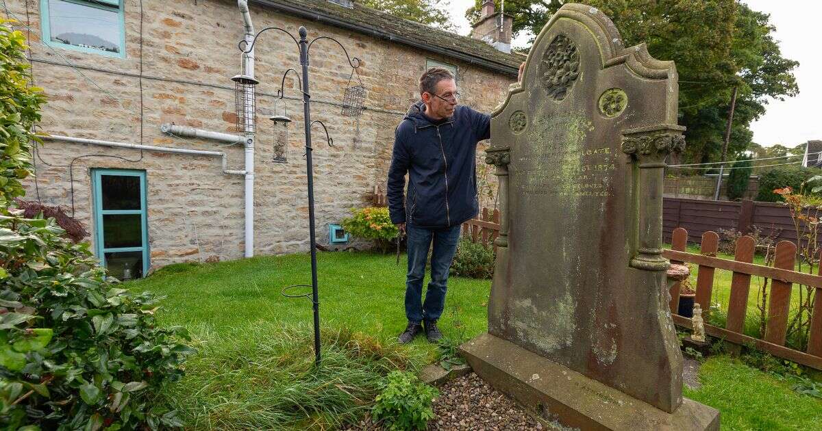 Man has 200 year old grave in back garden but says it's not creepy at all