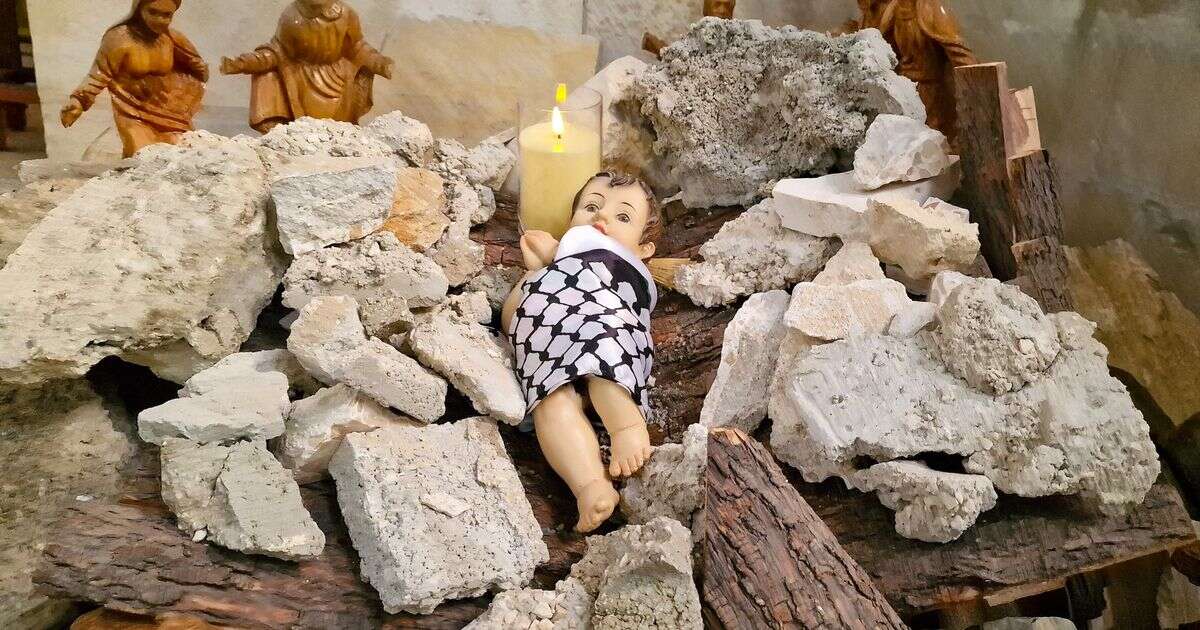 'Christmas cancelled' in Bethlehem as pastor builds 'rubble nativity' in solidarity with GazaIsrael-Hamas war