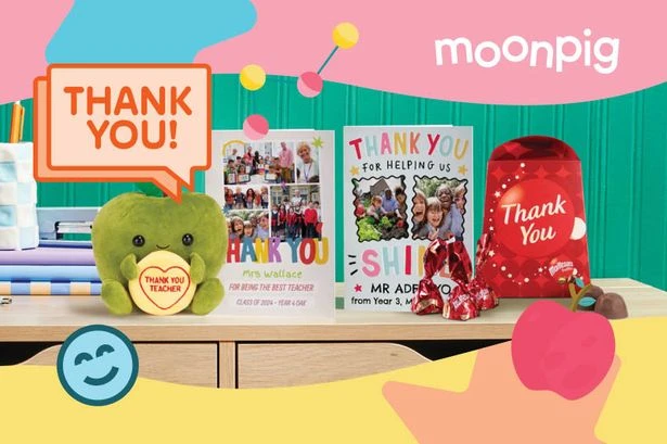 FREE ‘Thank You Teacher!’ card for every reader with Moonpig includes free delivery