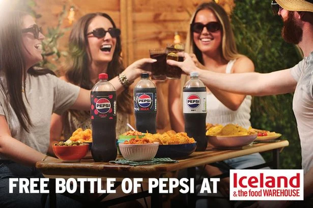 FREE family size bottle of Pepsi at Iceland and The Food Warehouse