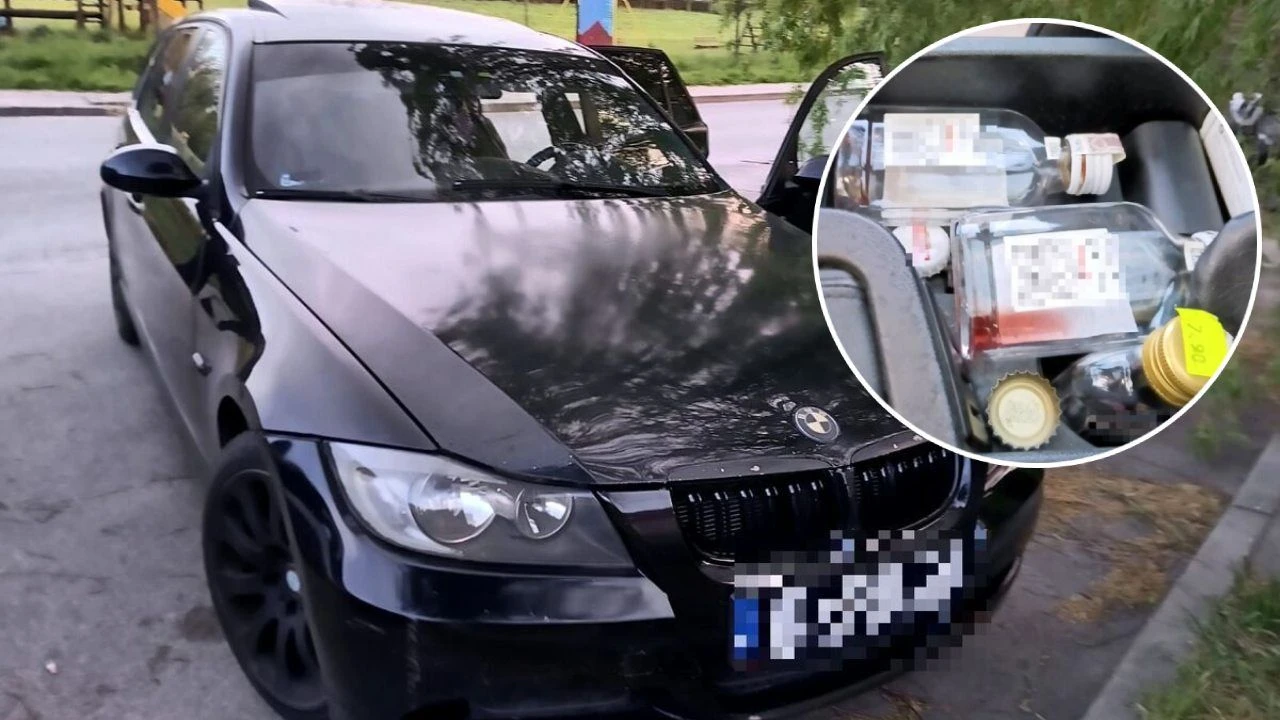 25-latek zasnął za kierownicą BMW. Miał niemal 4 promile