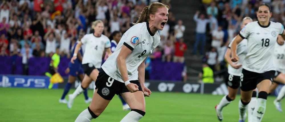 „Fast 120 Minuten in Unterzahl – das war krasse Arbeit“ DFB-Frauen kämpfen sich gegen Frankreich ins EM-Halbfinale