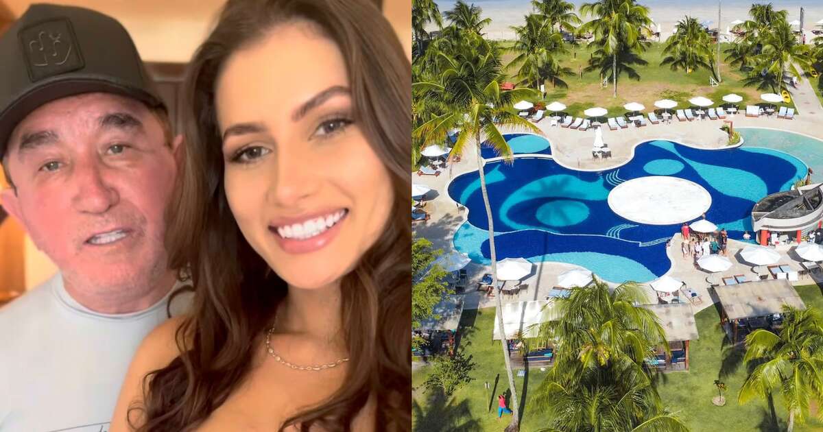 Diárias de R$ 4 mil, culinária mediterrânea e mais: conheça o ecoresort escolhido por Amado Batista para lua de mel com esposa 51 anos mais nova