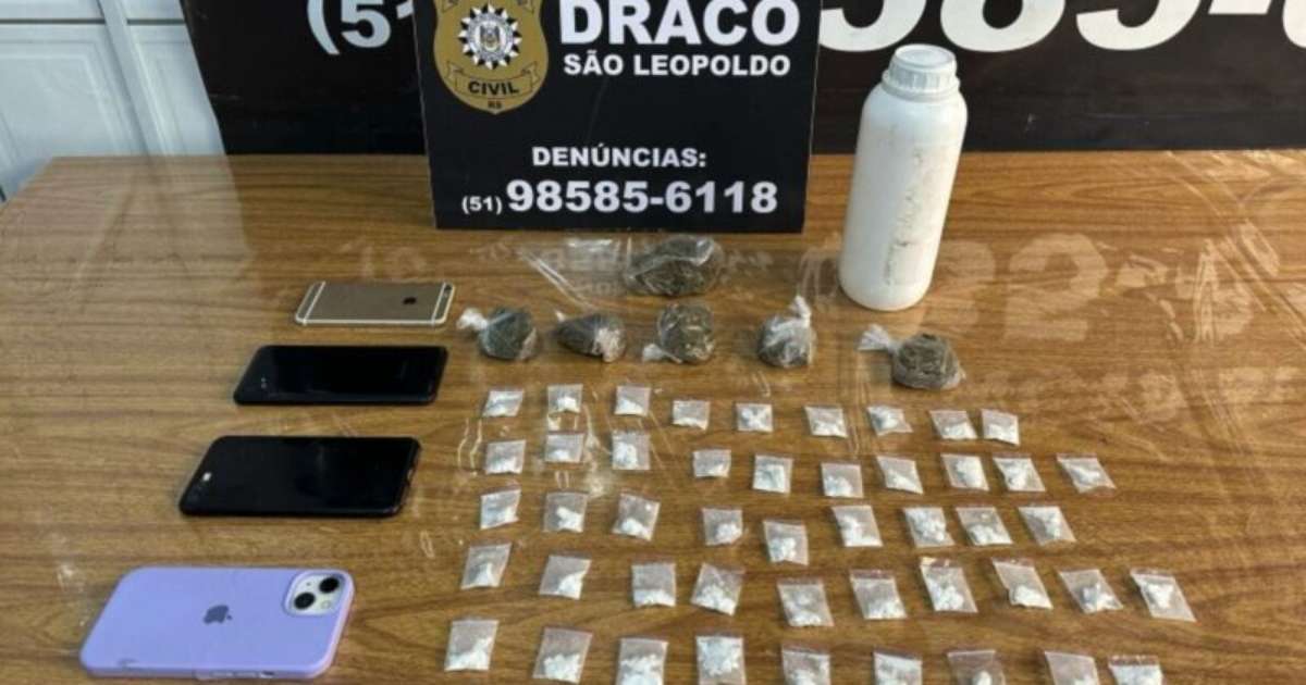 Polícia Civil prende casal e comparsa em esquema de Tele-entrega de drogas no Vale dos Sinos