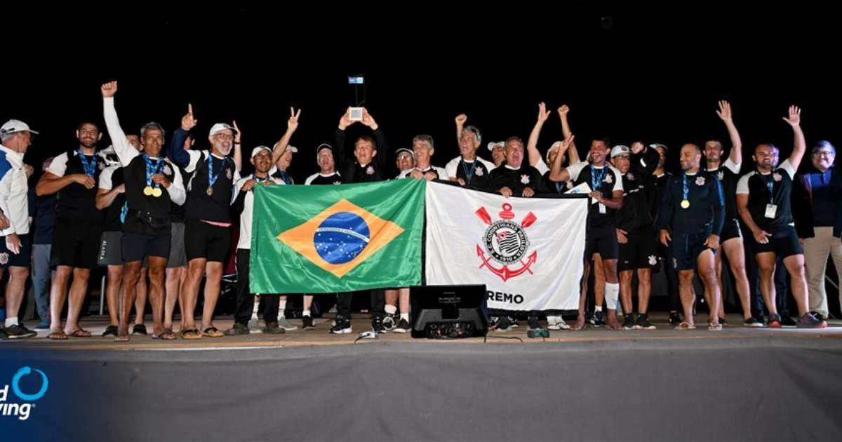Corinthians é bicampeão no Mundial de Remo Master
