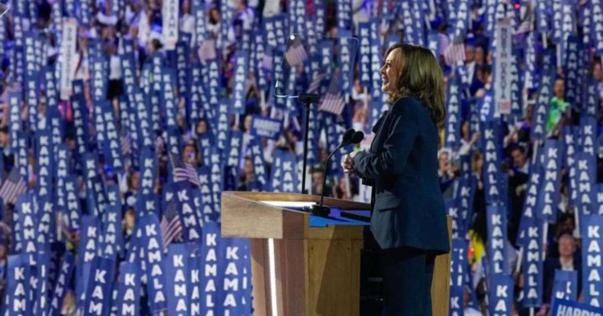 Convenção Democrata: Kamala cita caminho 'inesperado', agradece Biden e aceita indicação