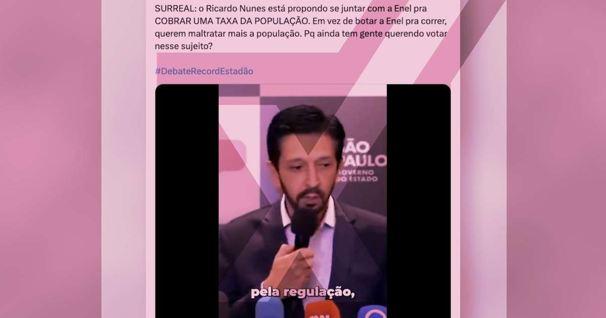 Nunes citou taxa para aterrar fios em 2023 e não em 2024, diferentemente do que alegam posts