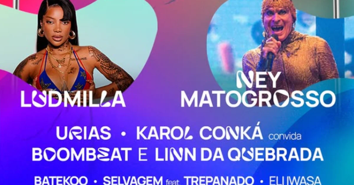 Castro Festival tem Ney Matogrosso e Ludmilla em SP; veja atrações, valores e programação completa