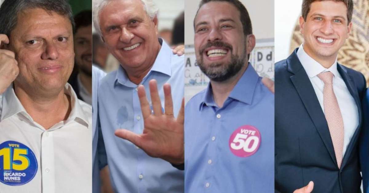 Tarcísio, Caiado, Boulos e João Campos: veja políticos que saíram 'mais fortes da eleição'