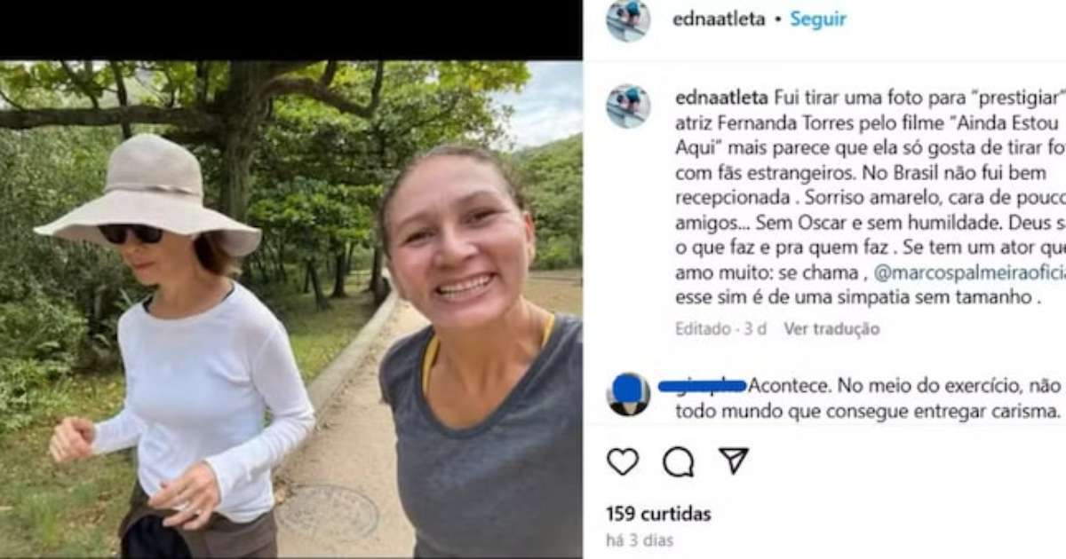 Fã critica Fernanda Torres após encontro: 'Sem Oscar e sem humildade'; veja