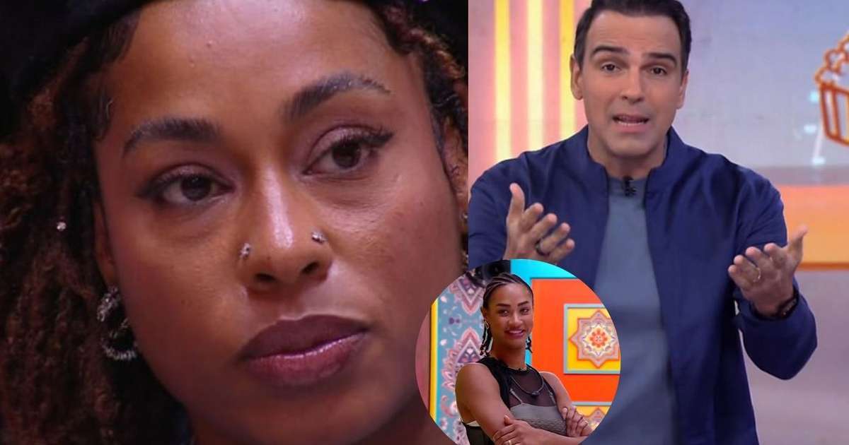 'Sincerão é todo dia': Tadeu Schmidt EXALTA postura afrontosa de Aline em discurso de eliminação de Thamiris no 'BBB 25' e web vibra