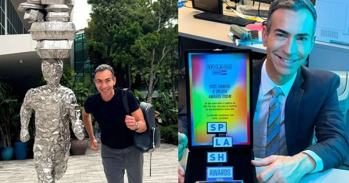 César Tralli surpreende com marmita inusitada na Globo