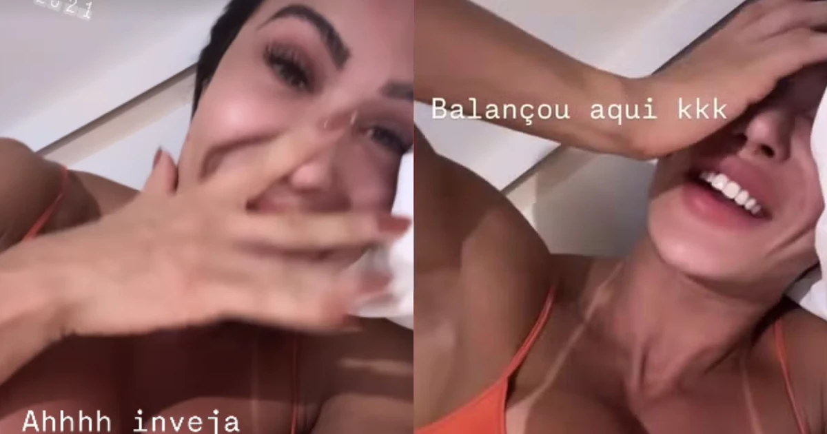 Gracyanne Barbosa flagra vizinhos em momento íntimo e se diverte com barulho: 'Mulher gritando'