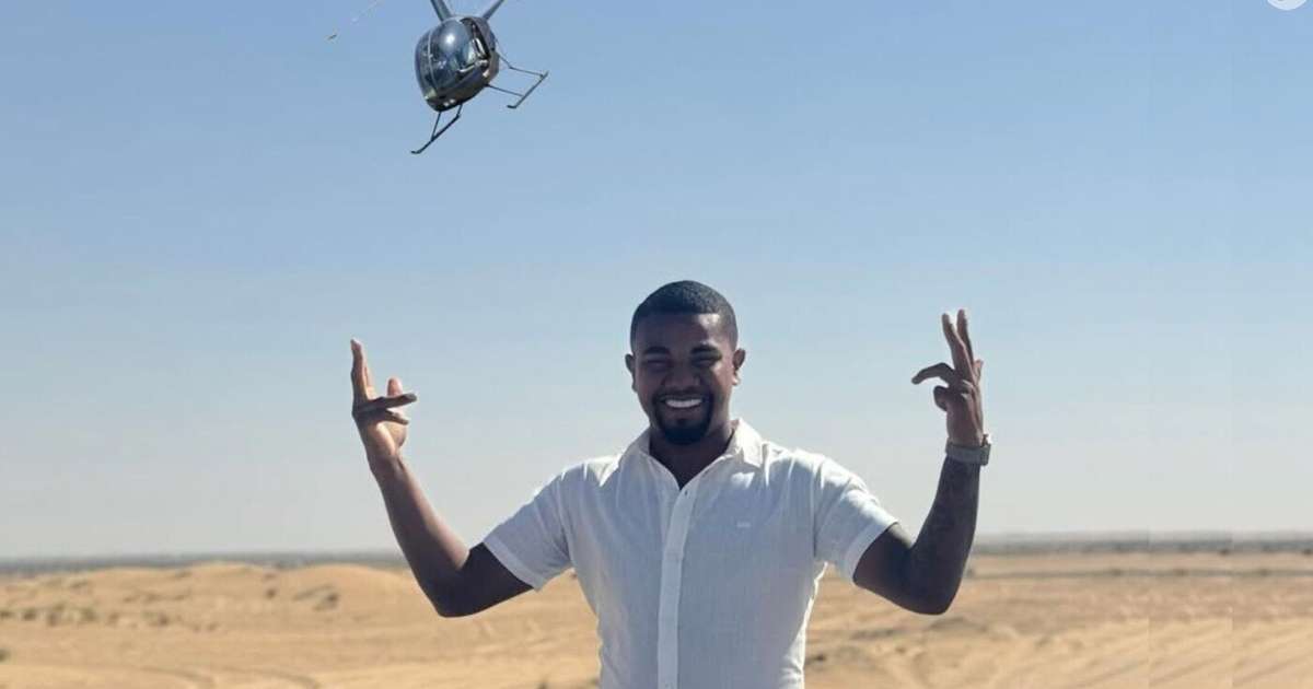 'Viciado em mentir': Davi Brito posta foto em Dubai, mas detalhe bizarro faz registro virar piada na web