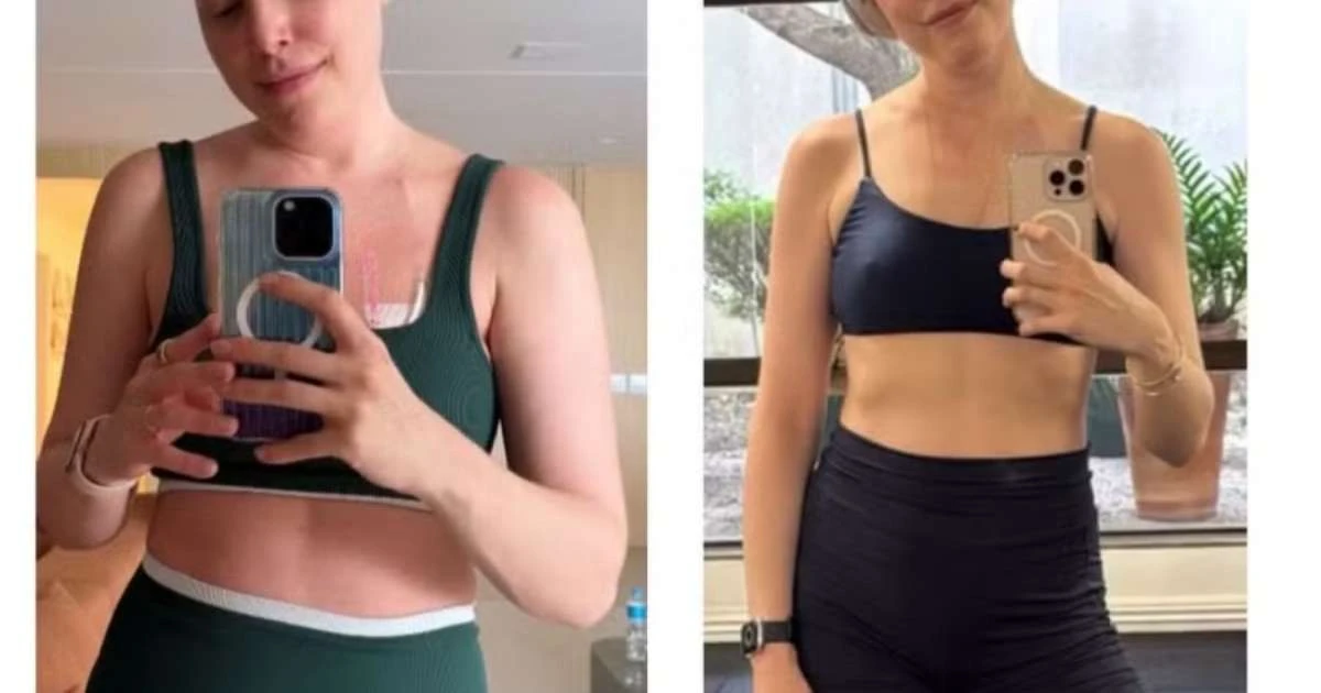 Fabiana Justus choca ao mostrar antes e depois do corpo em 1 ano de treinos