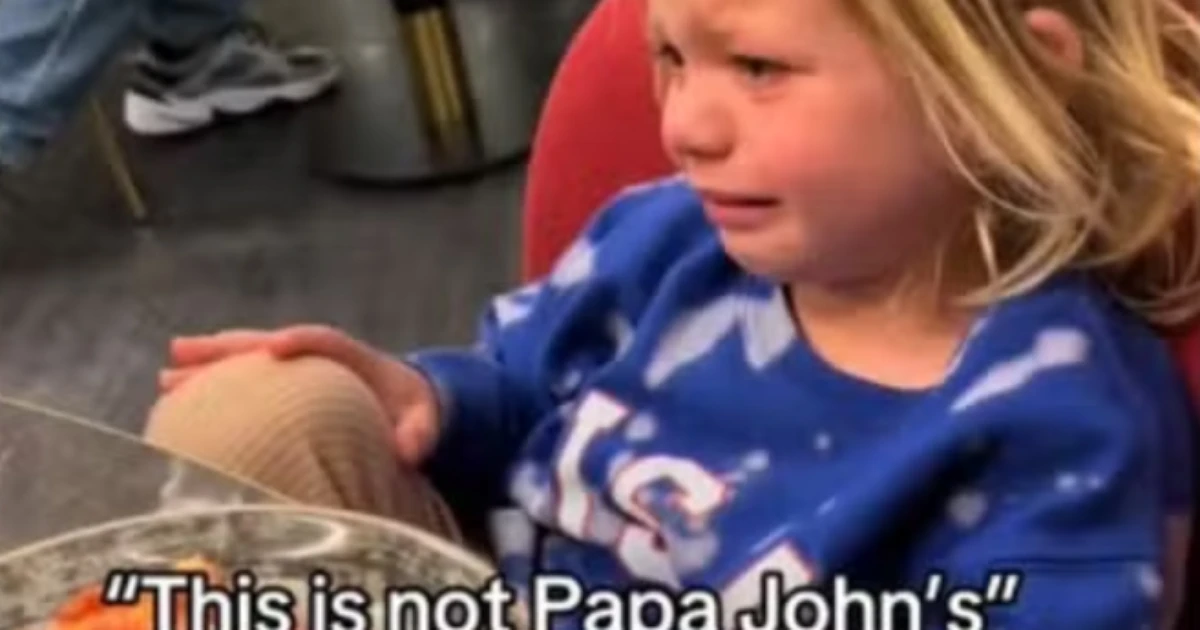 Criança viraliza após chorar ao pedir por pizza de fast food em restaurante Michelin