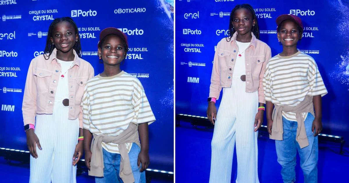 Titi e Bless, herdeiros de Gio Ewbank e Bruno Gagliasso, esbanjam beleza em evento