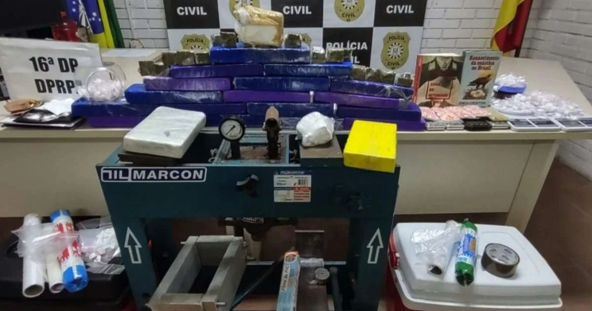 Laboratório de drogas é fechado e trio acaba preso em Porto Alegre
