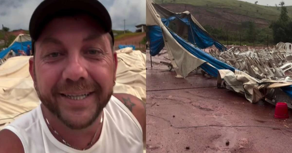 Ex-BBB Edy Simões volta a desabafar após perder circo em temporal