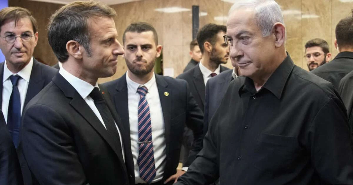 Netanyahu volta a dizer à Macron que estabelecimento de Estado palestino seria 'recompensa para terrorismo'