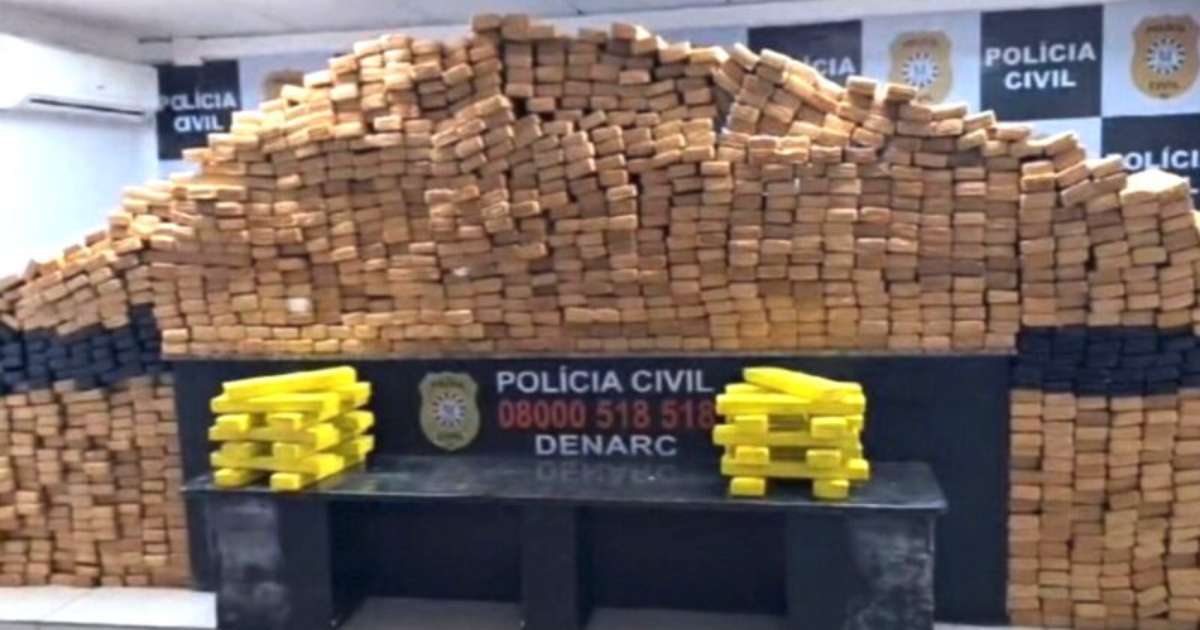 Mais de uma tonelada de maconha é apreendida em operação conjunta no RS