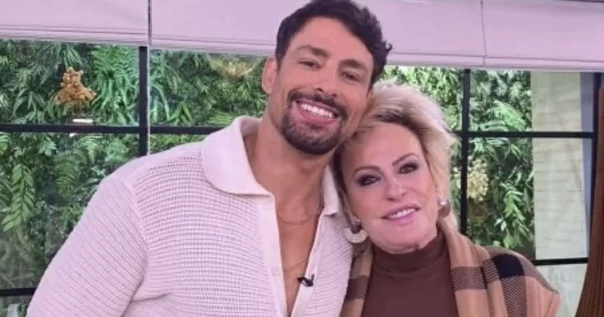 Ana Maria Braga recebe flores de Cauã Reymond e web reage