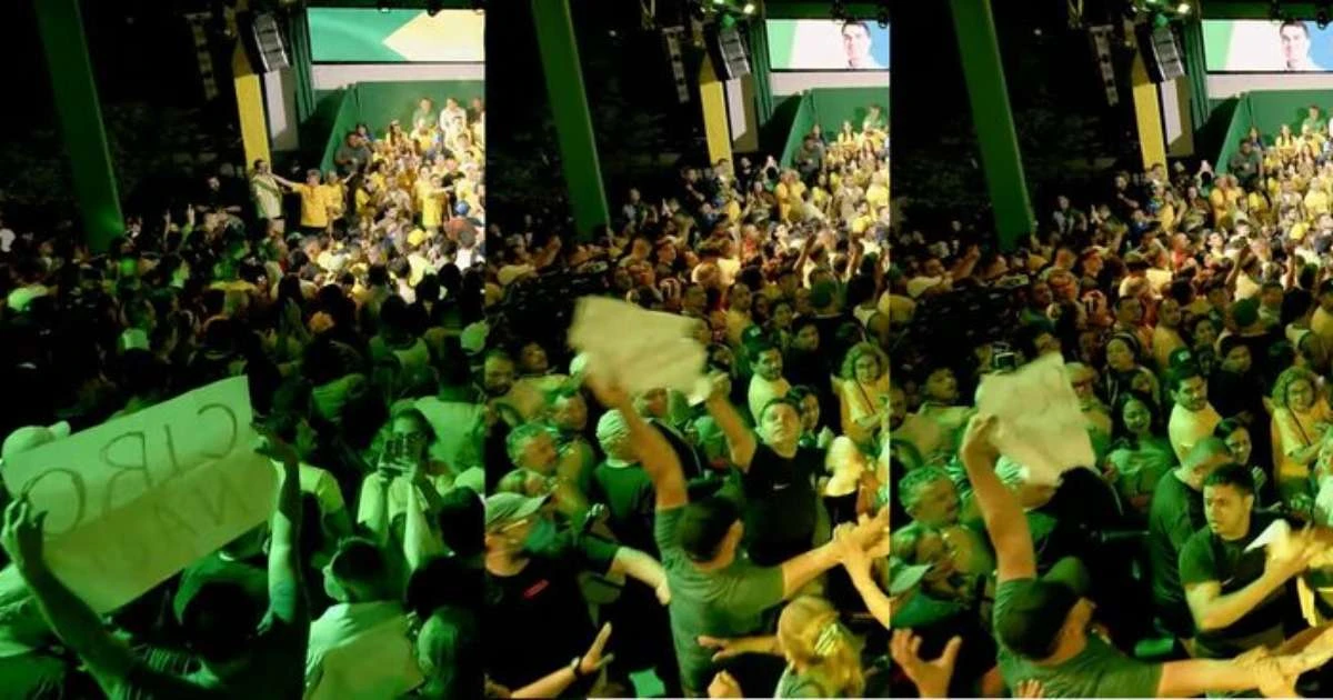 Ato do PL com Flávio Bolsonaro no Ceará tem indiretas a Michelle e protesto contra Ciro Gomes