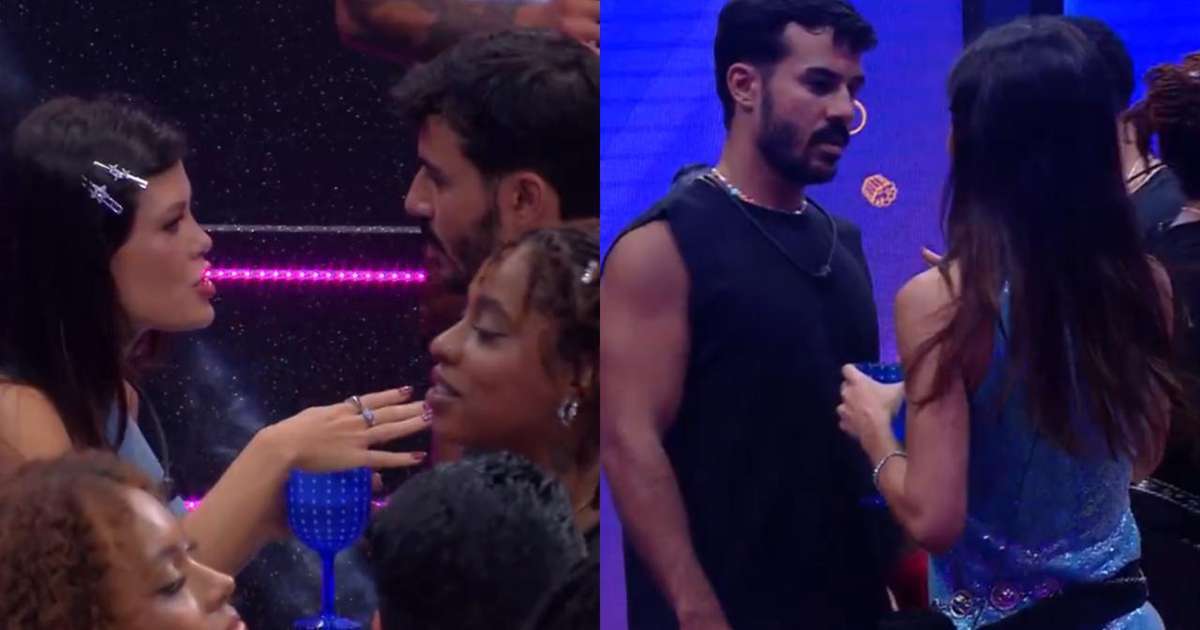 BBB 25: De novo? Vitória Strada discute com Mateus após o brother dançar com outra