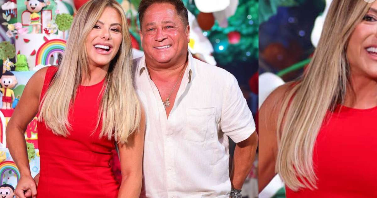 Basiquinha? Nada disso! Poliana Rocha, esposa de Leonardo, aposta em look de mais de R$ 20 mil para aniversário de Maria Flor; veja fotos