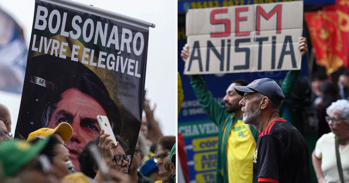 Os protestos a favor e contra Bolsonaro que marcaram o 7 de Setembro; veja fotos