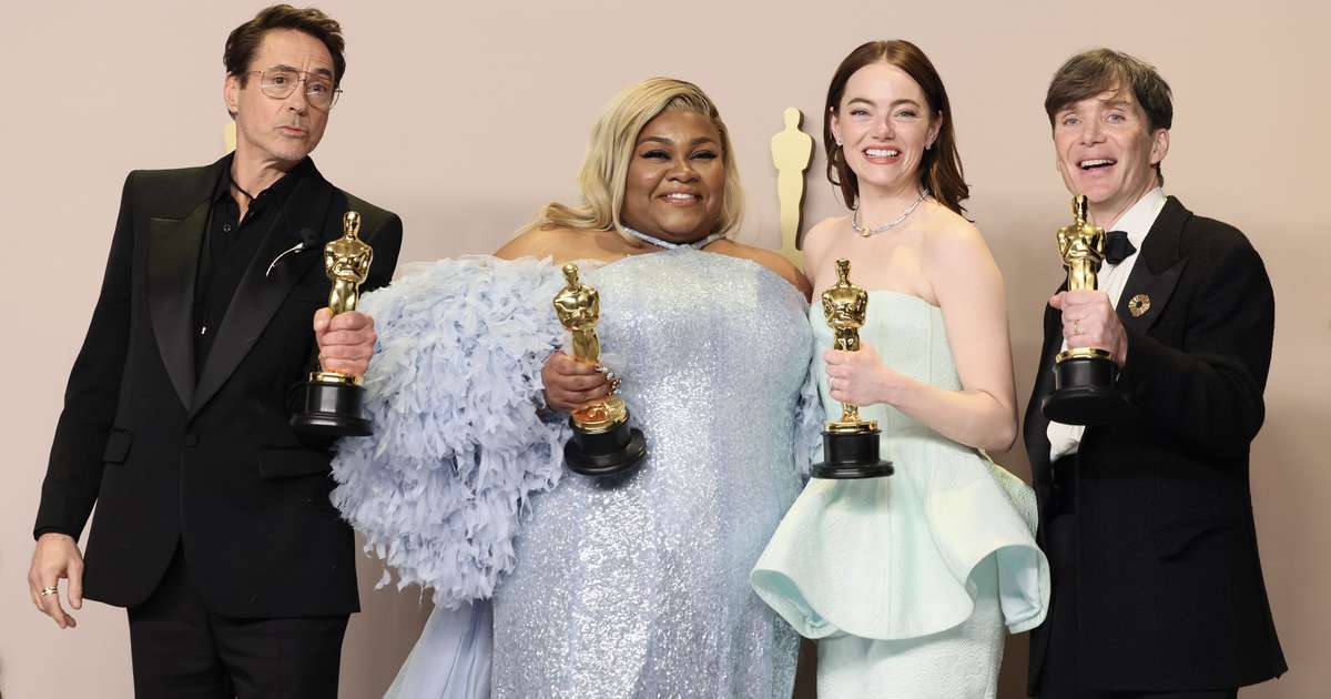 Oscar 2025: Robert Downey Jr, Cillian Murphy, Emma Stone e Da'Vine Joy Randolph apresentarão prêmios