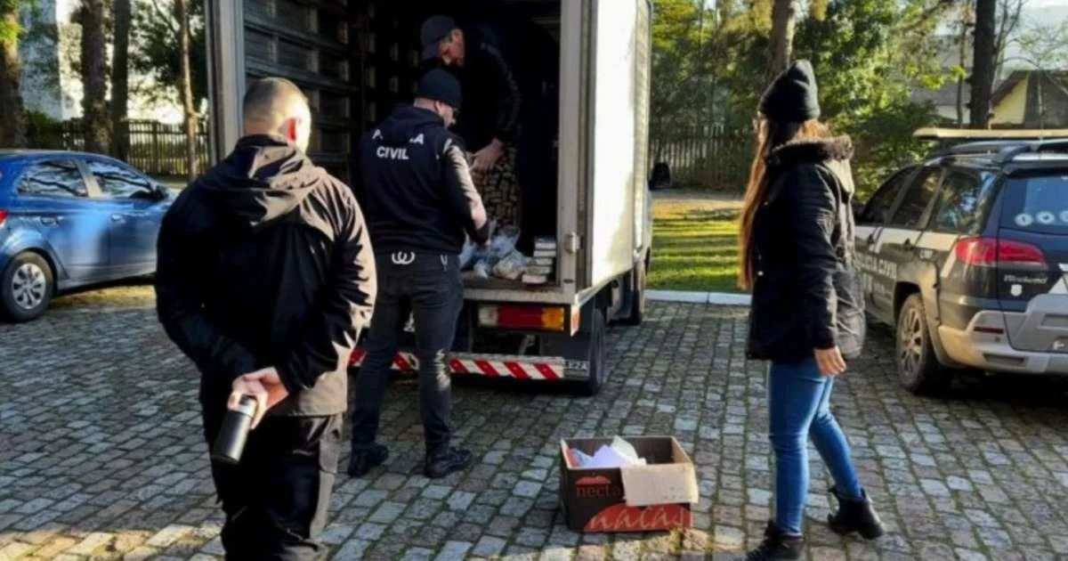 Carga milionária vira cinzas em megaoperação contra o tráfico no RS