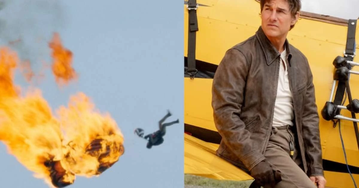 Tom Cruise bate recorde com 16 saltos de paraquedas em chamas para 'Missão: Impossível'