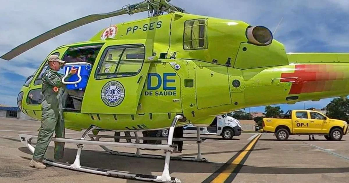 Transplante de fígado vira 'cena de filme' após helicóptero pousar na Avenida Brasil, RJ, para agilizar transporte
