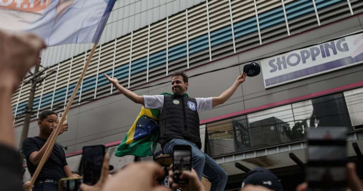 Marçal aparece sem gesso em agenda de rua: 'doutora Tabata falou que já podia tirar'