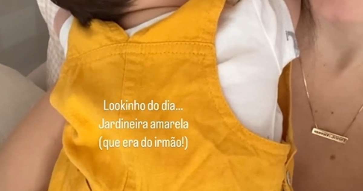 Sthefany Brito compartilha look do dia do filho Vicenzo e celebra primeiro mês