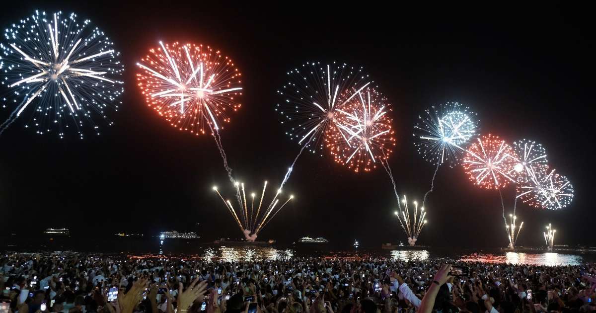 Virada do ano em fotos: veja como foi o Réveillon no Rio de Janeiro