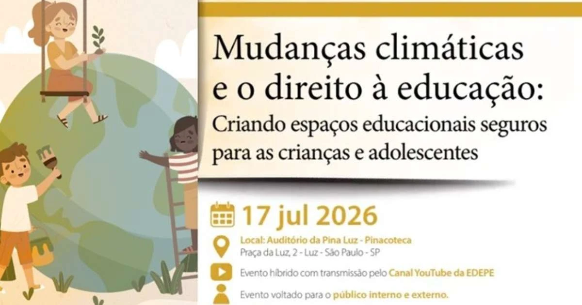 Evento discute escolas resilientes às mudanças climáticas